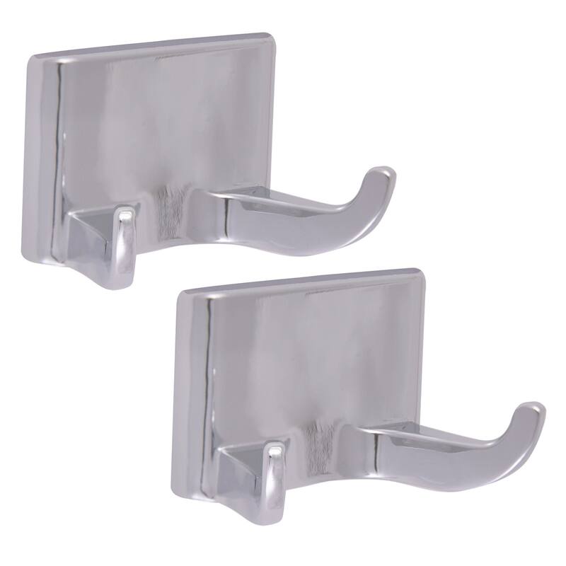 Design House 191304 Millbridge Double Hook Robe Hook - Polished Chrome