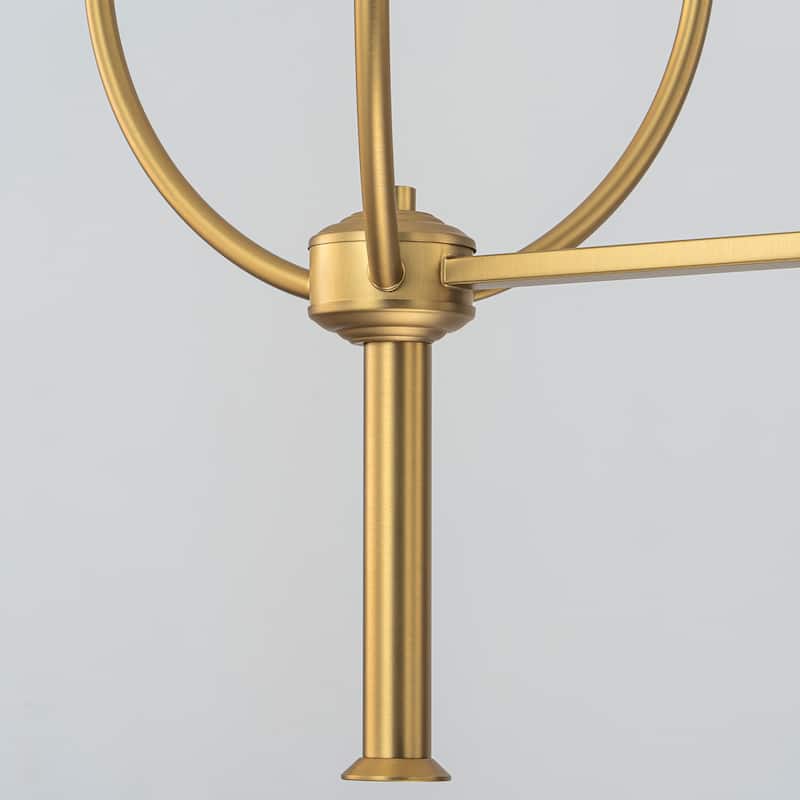 6-Light Farmhouse Large Candle Style Chandelier for Dining Room - W43.3"