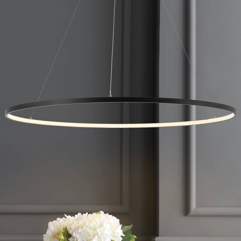 Kinsley Modern Bohemian Iron Integrated LED Pendant by JONATHAN Y
