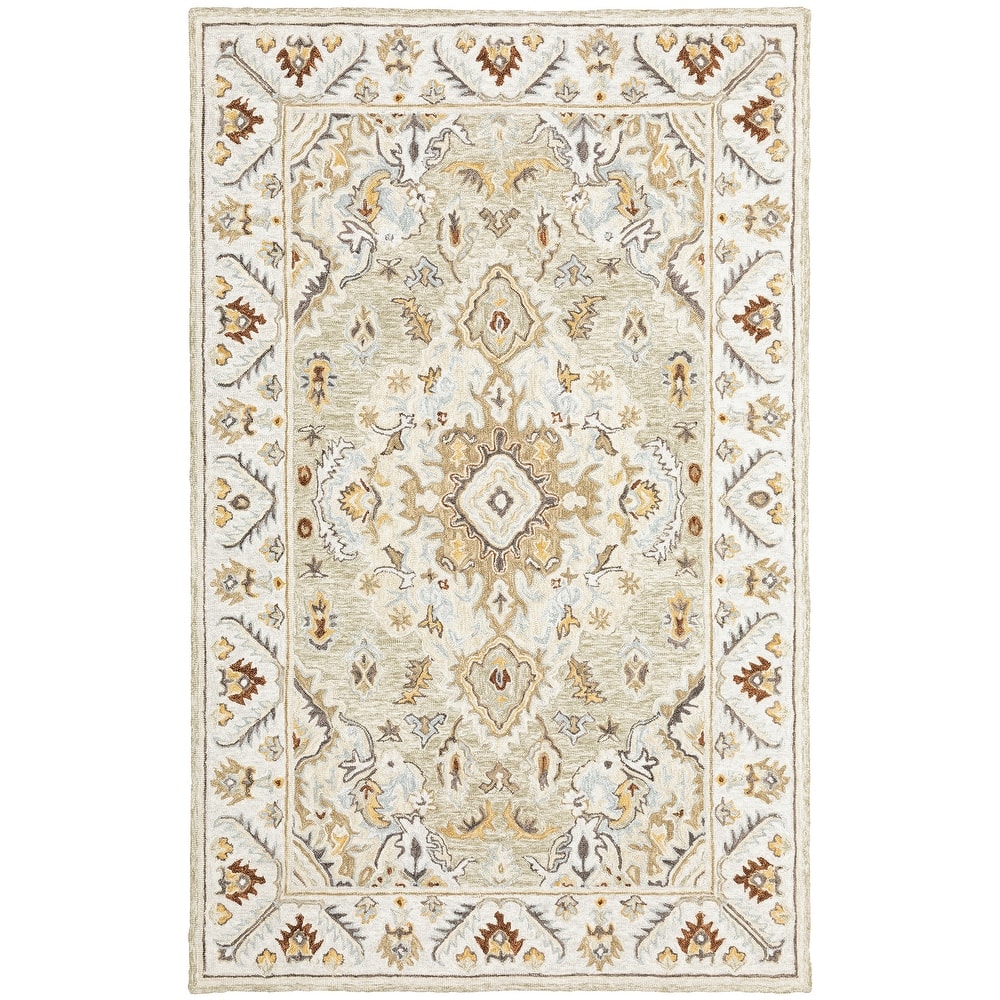 Style Haven Ava Hand-tufted Wool Loop-pile Tribal Bohemian Area Rug