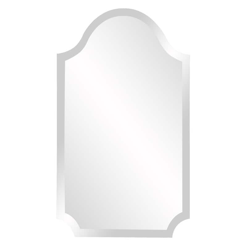 HomeRoots 27" Clear Abstract Unframed Accent Mirror