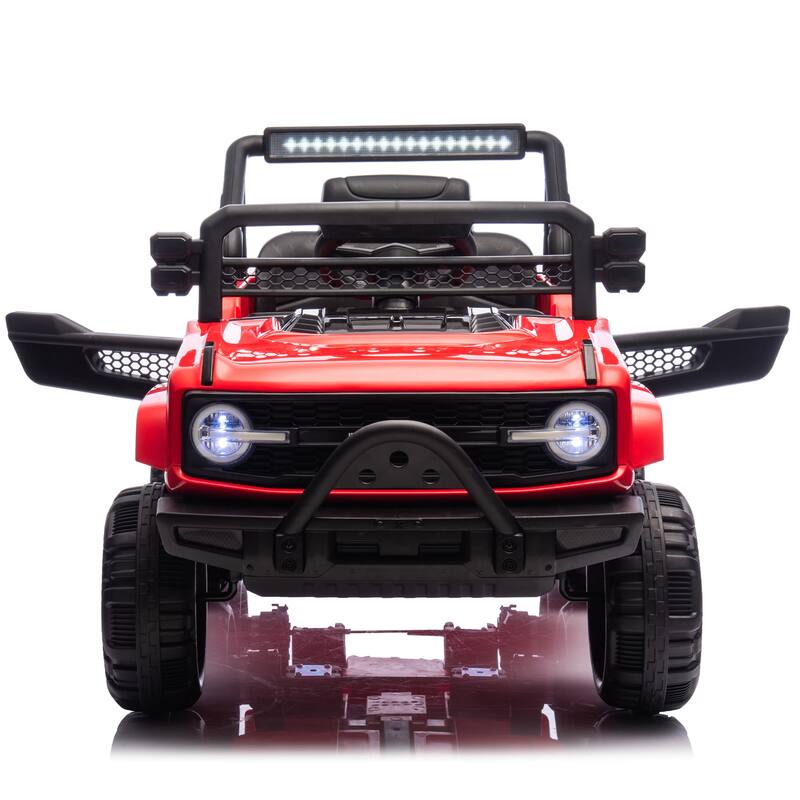 12V Kids Ride On 6-Wheel Electric Truck Car W/Parents Control ,Six-Wheel Suspension,Four motors,Power Display,Searchlight