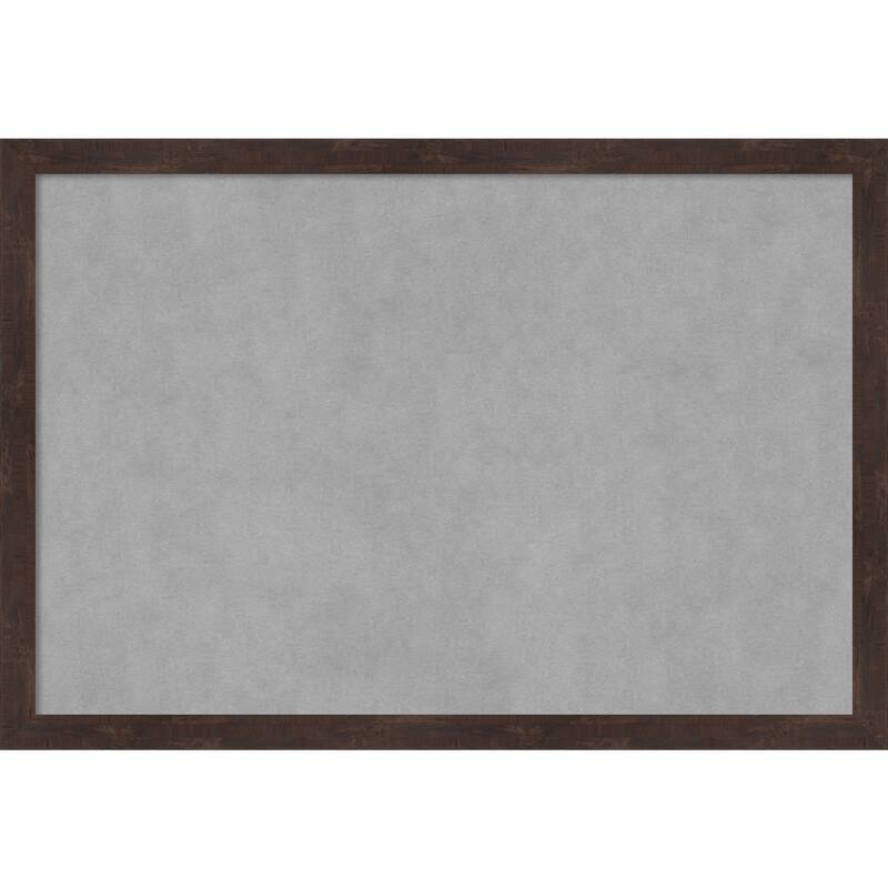 Amanti Art Fresco Dark Walnut Framed Magnetic Board