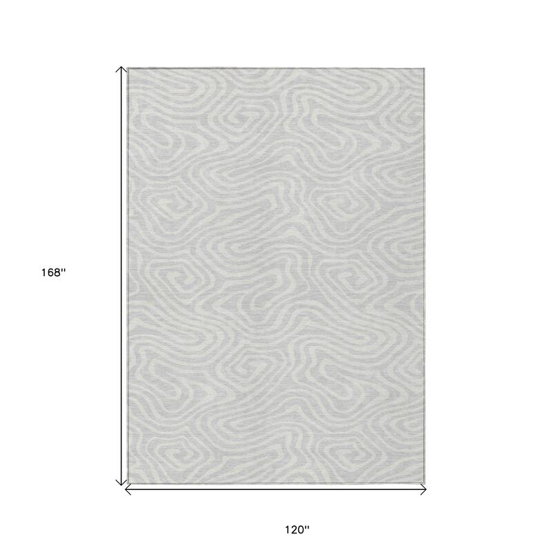 HomeRoots Abstract Transitional Rectangle Outdoor Rug