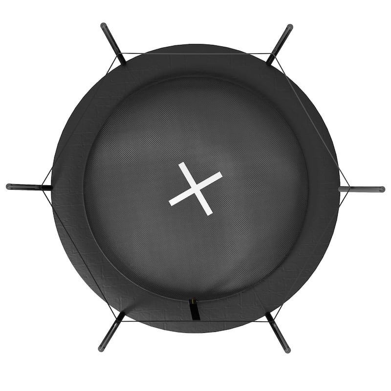 6FT Springfree Trampoline with Safety Net and Bungee System No Gap Design