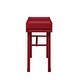 preview thumbnail 4 of 3, Industrial Style Metal and Wood 1 Drawer Vanity Desk, Red