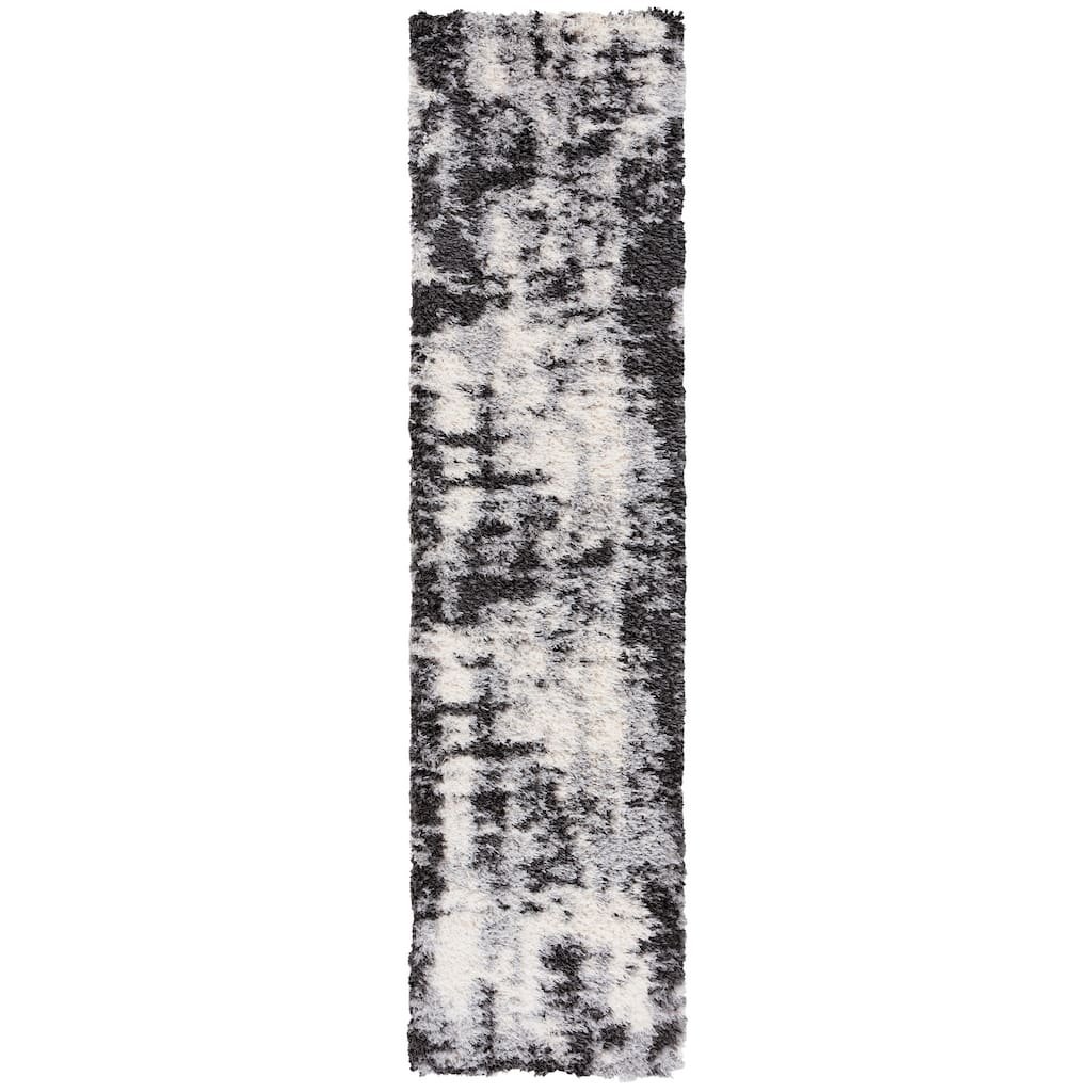SAFAVIEH Lindsay Shag Pearlene Modern Abstract 2-inch Thick Rug - 2'2" x 8' Runner