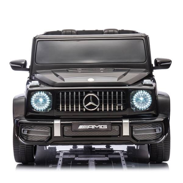 slide 2 of 37, 24V Dual-Seat Mercedes Ride-On with Remote Control, Safe Braking, Powerful 4WD Black