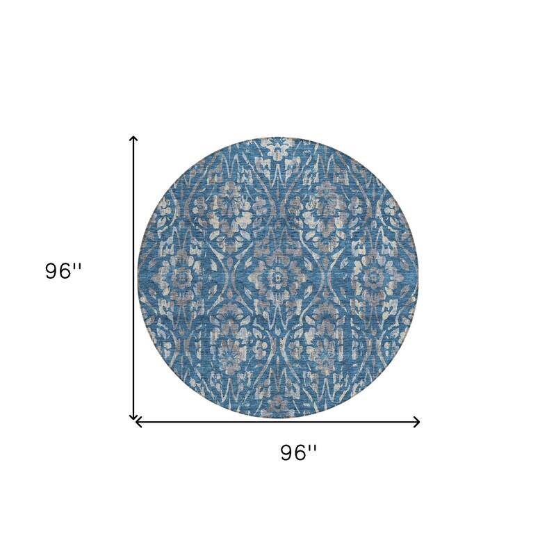 HomeRoots Floral Transitional Rectangle Outdoor Rug