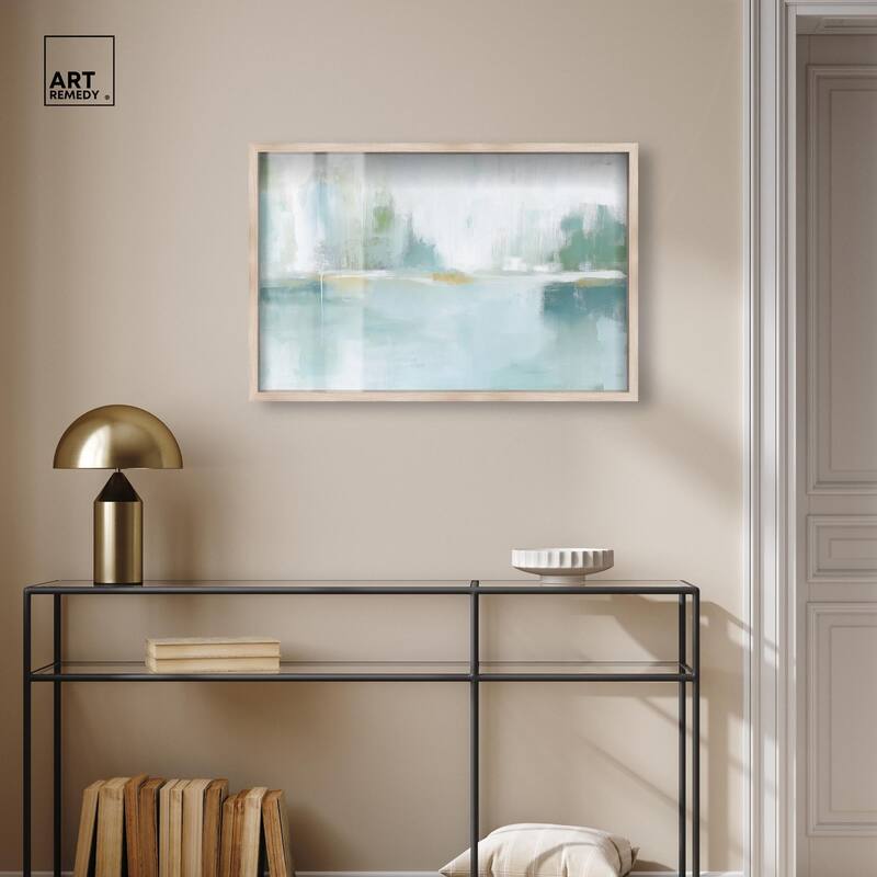 Mirrored Aqua Dream I Shadowbox by Art Remedy