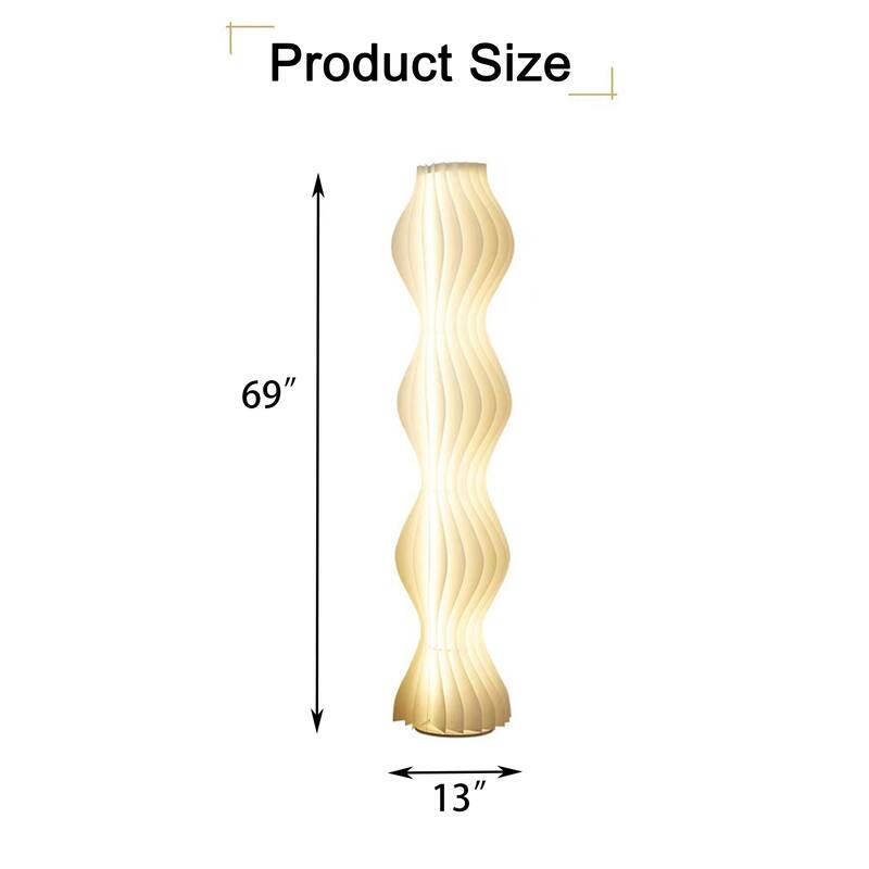 Smart Dimmable White Grass Skirt Floor Lamp