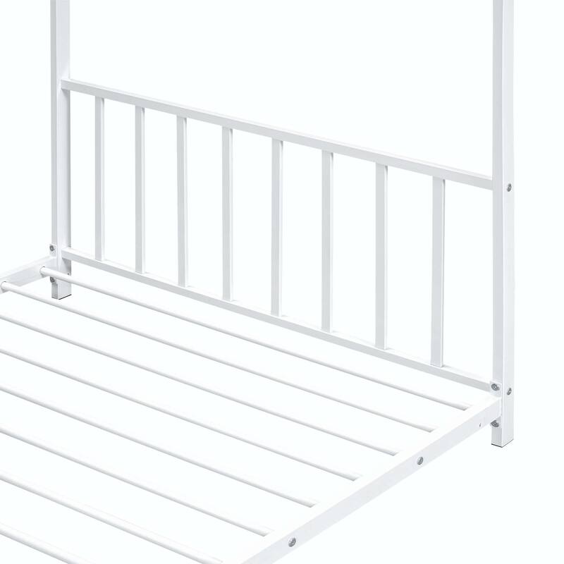 Twin Size Metal House Platform Bed