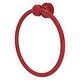 preview thumbnail 29 of 27, Allied Brass Mambo Collection Towel Ring Fire Engine Red
