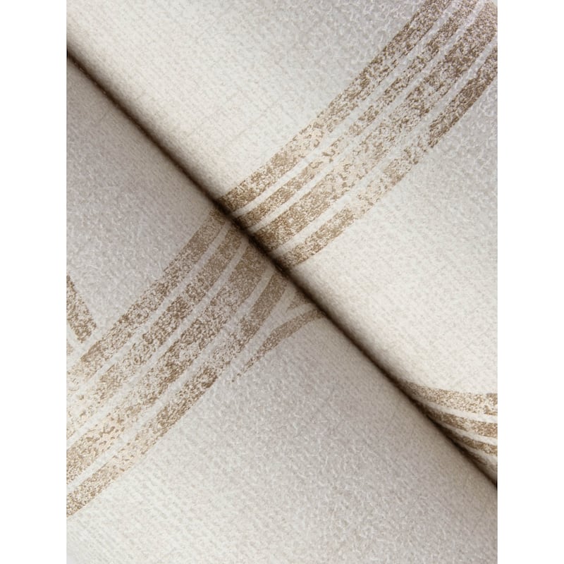 A-Street Prints Harlow Champagne Curved Contours Wallpaper