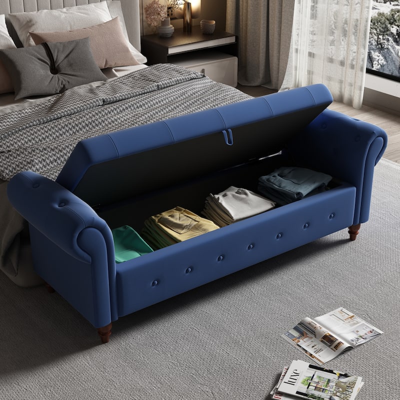 63" Bed Bench