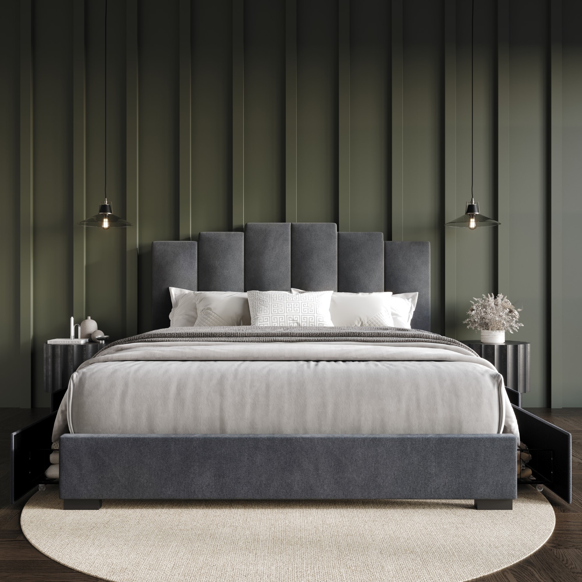 Yuma Upholstered Storage Platform Bed