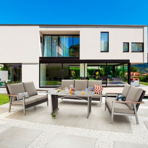 Patio Festival Thermal Transfer 7-Seat Outdoor Lounge Dining Set