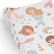 preview thumbnail 4 of 4, Sweet Jojo Designs Ocean Mermaids Girl Changing Pad Cover Sheet Pink Teal Under the Sea Underwater Theme Fairytale Fish Colorful