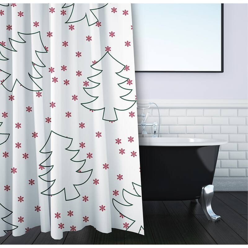 Tree Outlines Shower Curtain