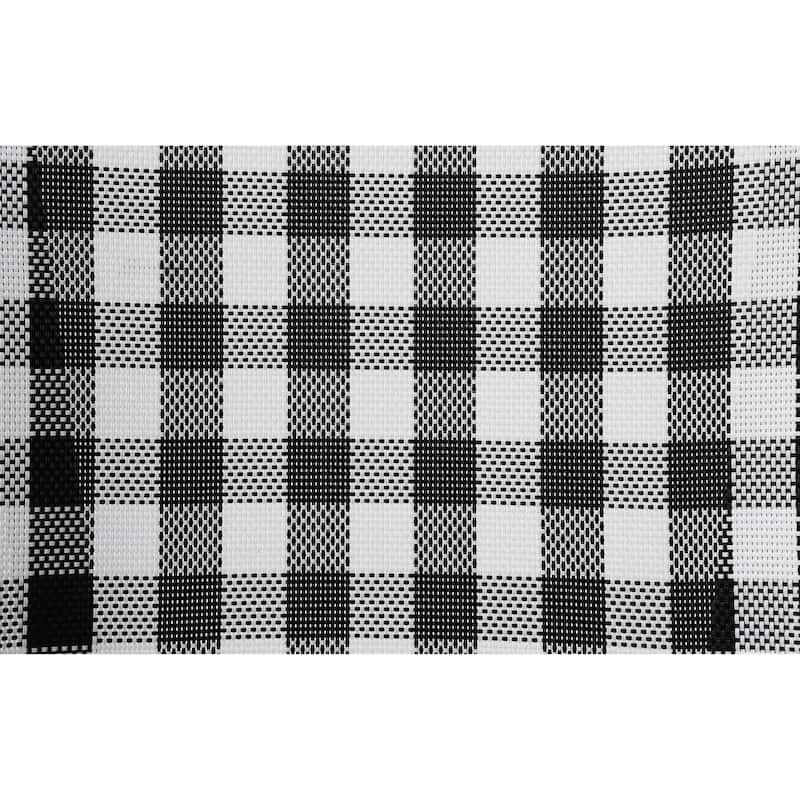 Lidi Classic Country Plaid Patio Dining Arm Chairs by Furniture of America