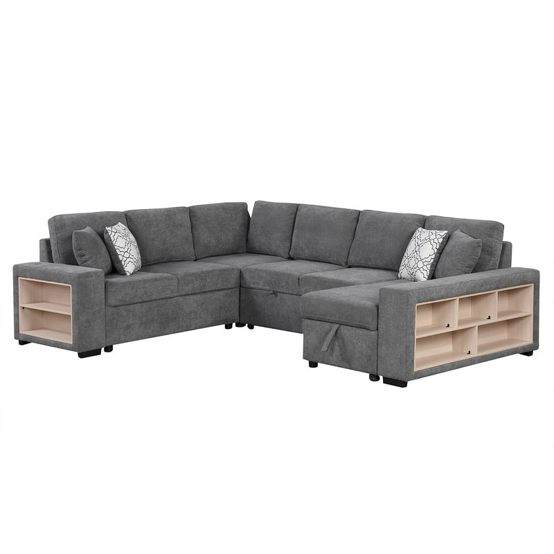U-shaped Sectional Sofa Pull-out Sofa Bed