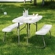 preview thumbnail 22 of 46, Indoor/Outdoor Commercial Grade Kids Folding Picnic Table with Benches - 37.5"D x 32.625"W x 21.5"H