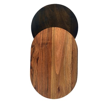 Two-Tone Wood Cheese and Cutting Board