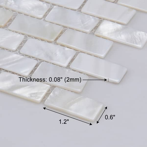 Opal Subway Tiles Vinyl