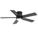 preview thumbnail 10 of 36, 42"/52" Modern Black Flush Mount Ceiling Fan with LED Light and Remote