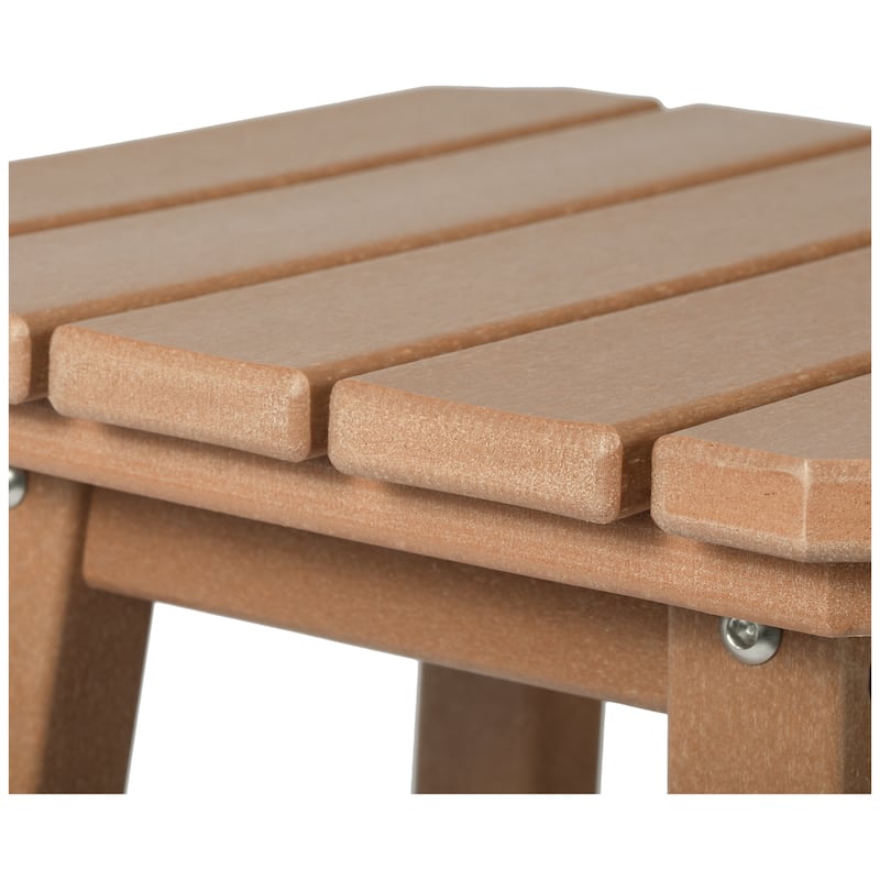 Polytrends Laguna Hdpe All Weather Outdoor Patio 29" Square Bar Stool