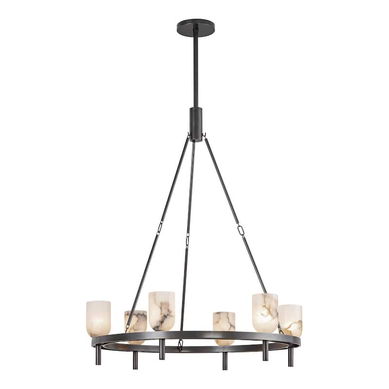 Alora Lighting CH338632 Lucian 6 Light 32" Wide Ring Chandelier