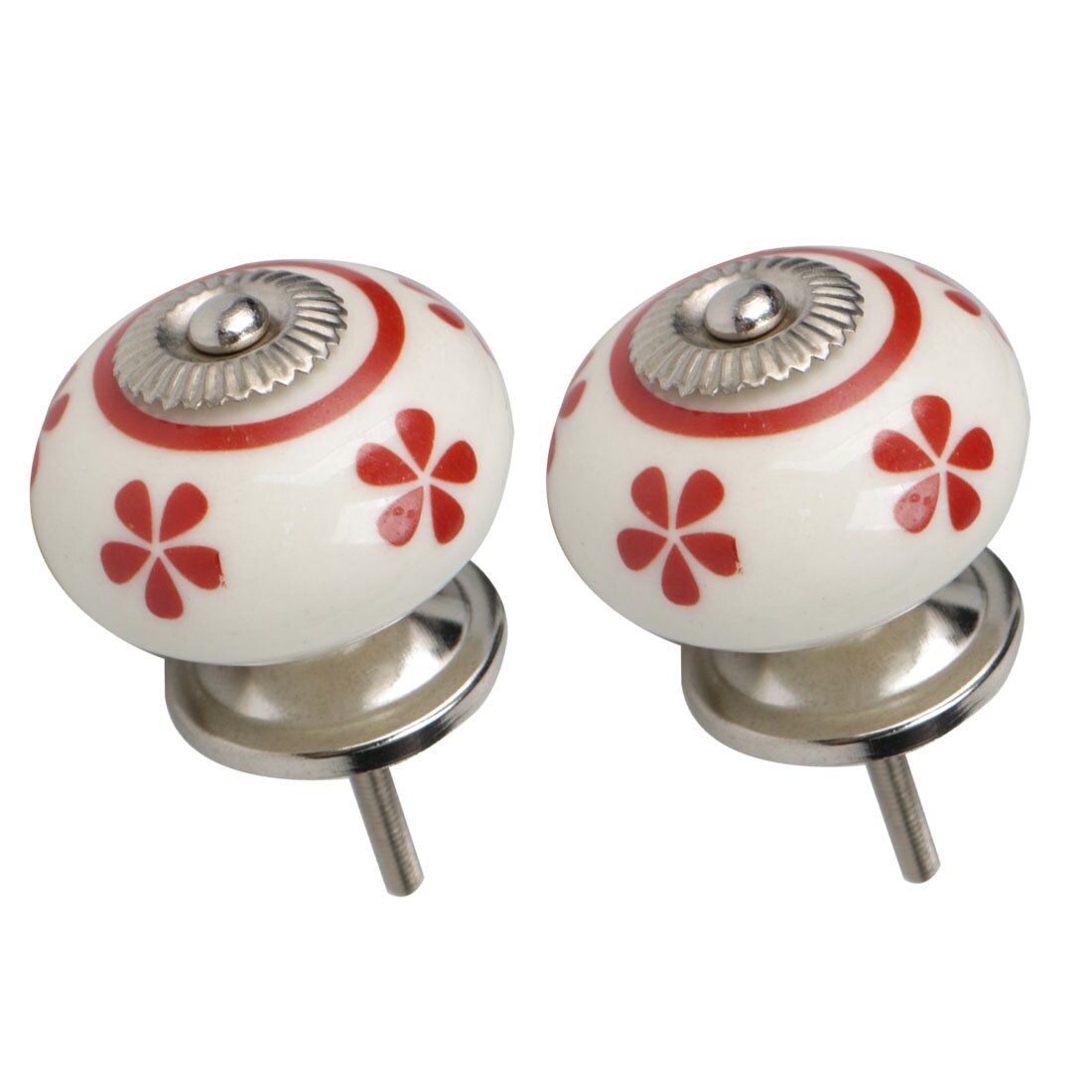 Shop 2pcs Ceramic Knobs Knobs Drawer Round Pull Handle Furniture