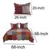 2 Piece Cotton Twin Size Quilt Set with Paisley Print, Multicolor