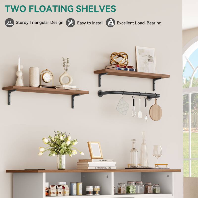 Moasis 52" Buffet Cabinet Farmhouse Coffee Bar Cabinet