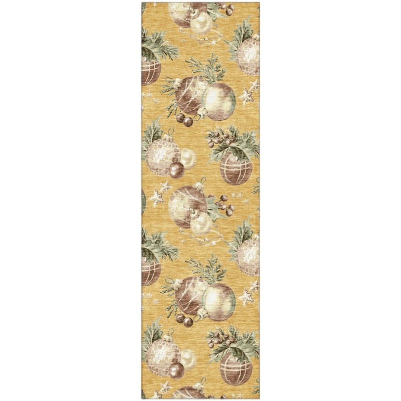Premium Washable Super Soft Holiday Ornament Mayfield Rug