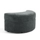 preview thumbnail 30 of 198, 41" W Oversized Accent Barrel Swivel Chair with Moon Storage Ottoman