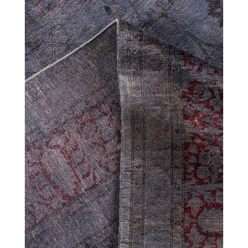 Contemporary Overdyed Wool Hand Knotted Area Rug - 8' 1" x 10' 1"