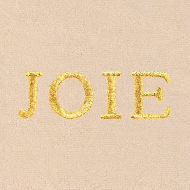 Authentic Hotel and Spa Christmas MISTLETOE PAIX and JOIE Embroidered Luxury 100% Turkish Cotton Hand Towels Set of 2