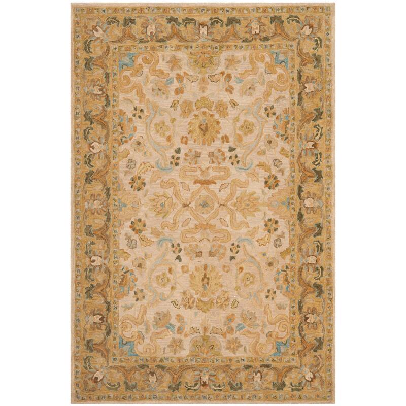 SAFAVIEH Handmade Anatolia Nuala Traditional Oriental Hand-spun Wool Rug