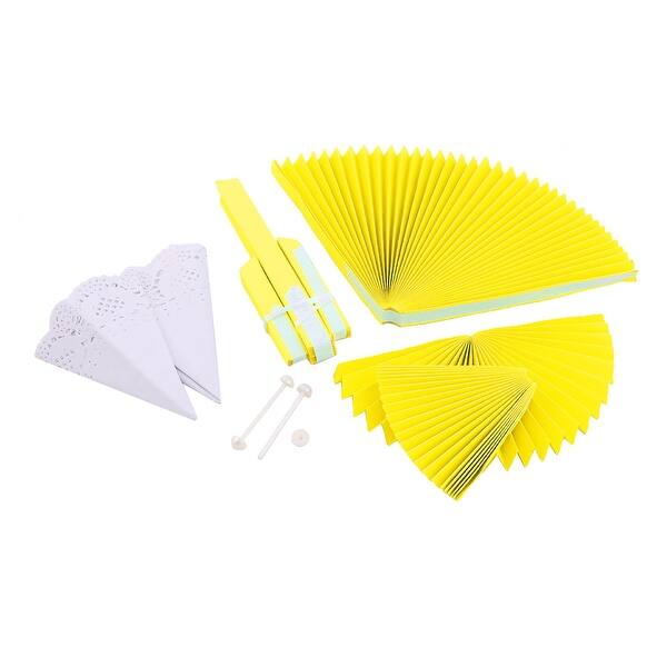 Shop Wedding Party Paper Wall Window Diy Hanging Tissue Fan Yellow