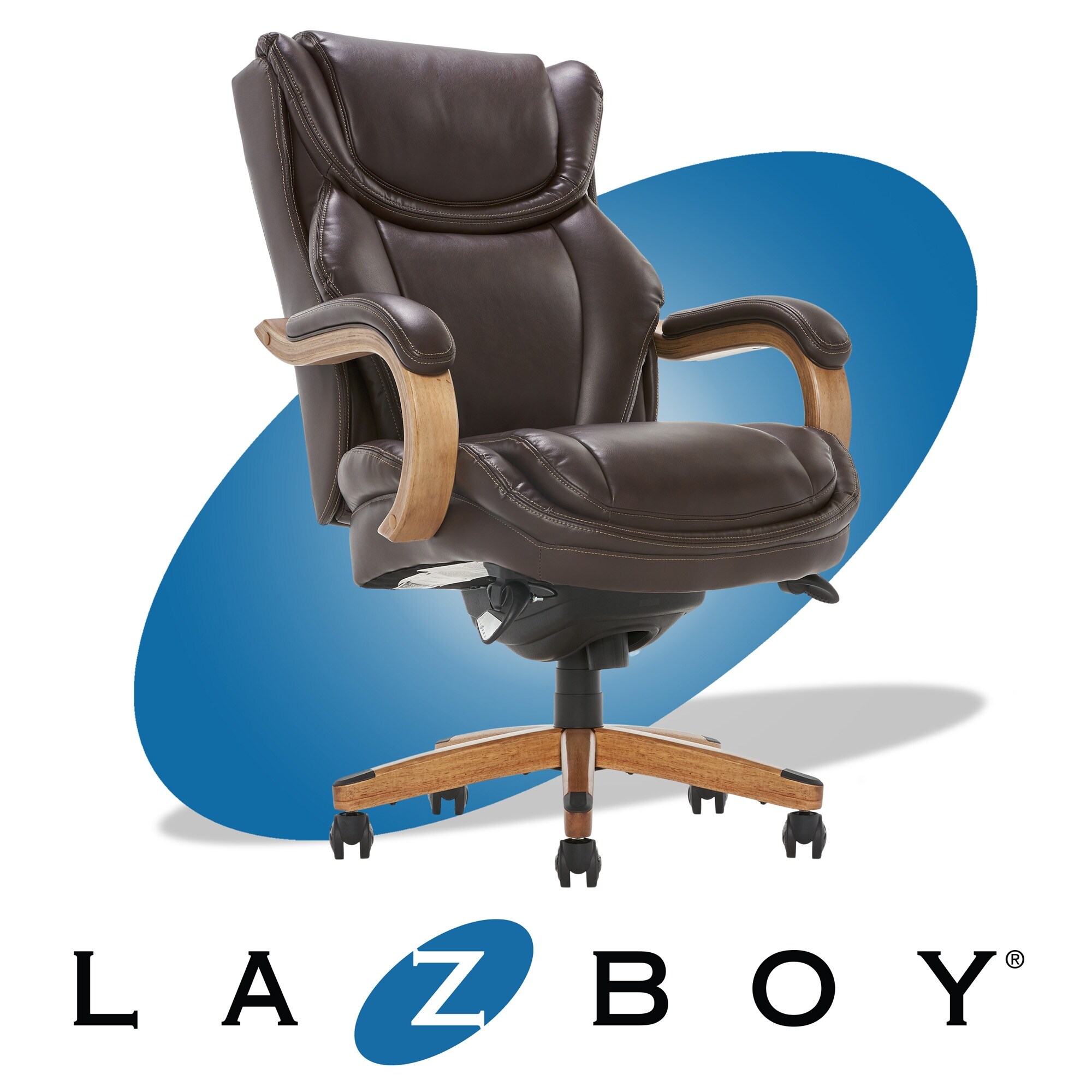 Lazboy big & tall store executive chair bonded leather
