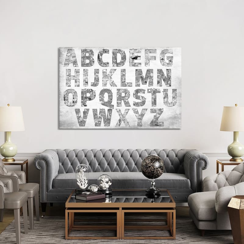 iCanvas "City Alphabet" by 5by5collective Canvas Print