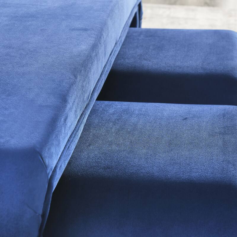 46" W Modern Contemporary Upholstered Nesting Bench, including Four nesting benches, teddy