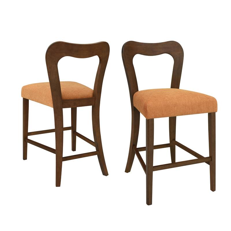 Set of 2 Counter Stools Without Arm