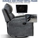 preview thumbnail 5 of 14, Prelife Fabric Manual Overstuffed Nursery Glider Rocking Chairs