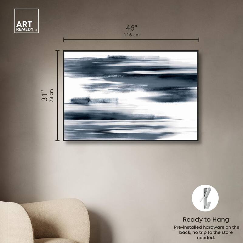 Blue Mirage II Canvas by Art Remedy