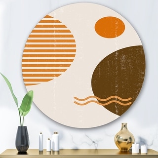 Details about / Metallic Rings Circles Wall Art Sculpture Rustic Earth Tone Matte Finish Metal