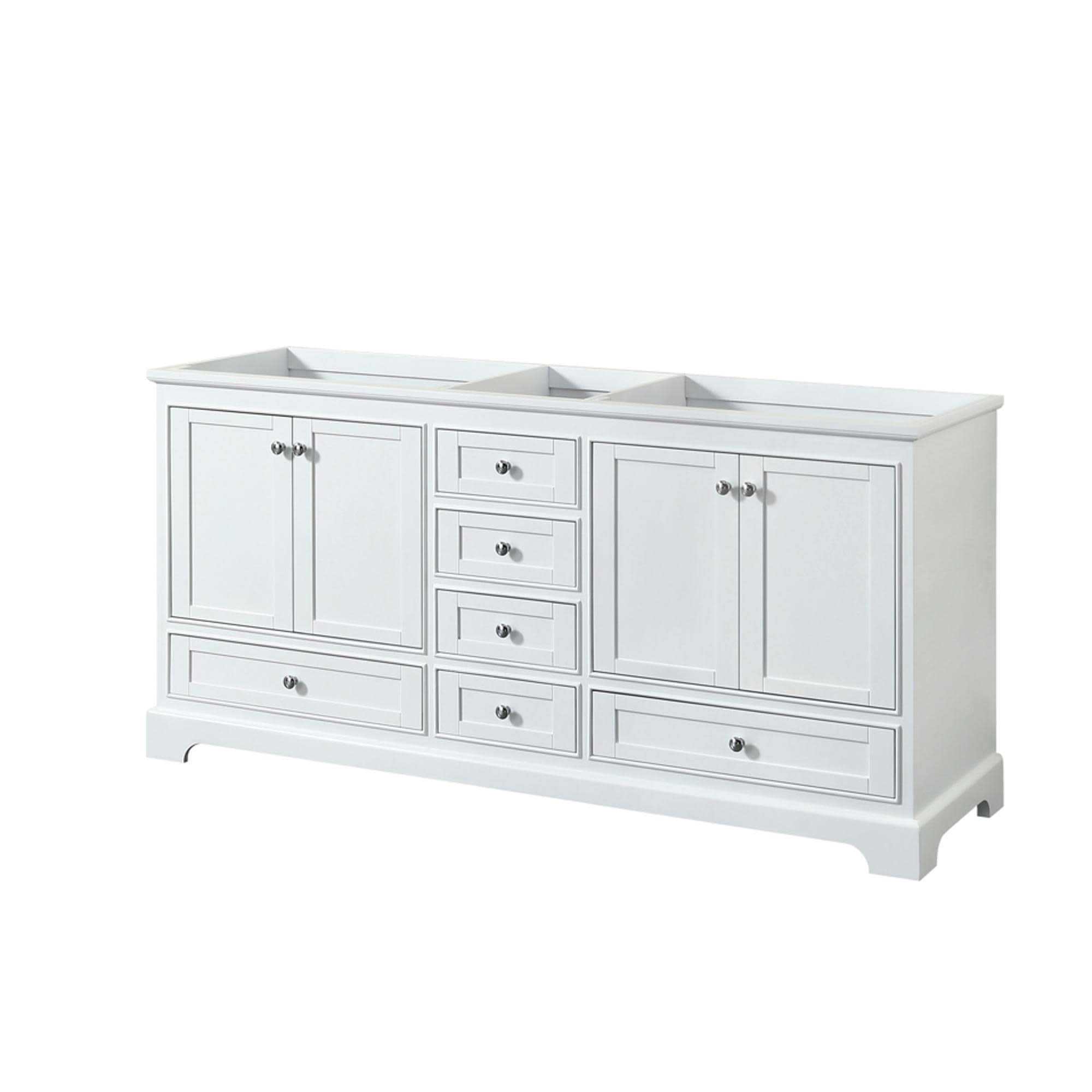 Wyndham Collection Deborah 71" Free Standing Double Wood Vanity
