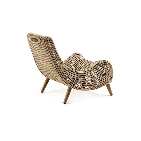 La Forma Akit Curved Rattan Accent Chair - Bed Bath & Beyond