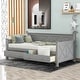 preview thumbnail 1 of 14, Merax X-shaped Decoration Twin Daybed with 2 Large Drawers Grey